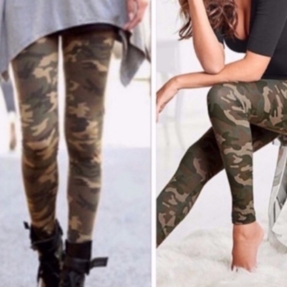Buttery Soft And Cozy Plus Size Camo Leggings NWT - Picture 4 of 4